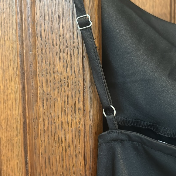 Black slip dress size medium spaghetti straps - Picture 4 of 5